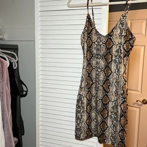 MUST GO! Snakeskin mini dress